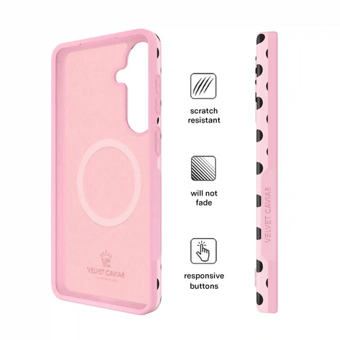 Princess Pink Polka Dot Samsung Case