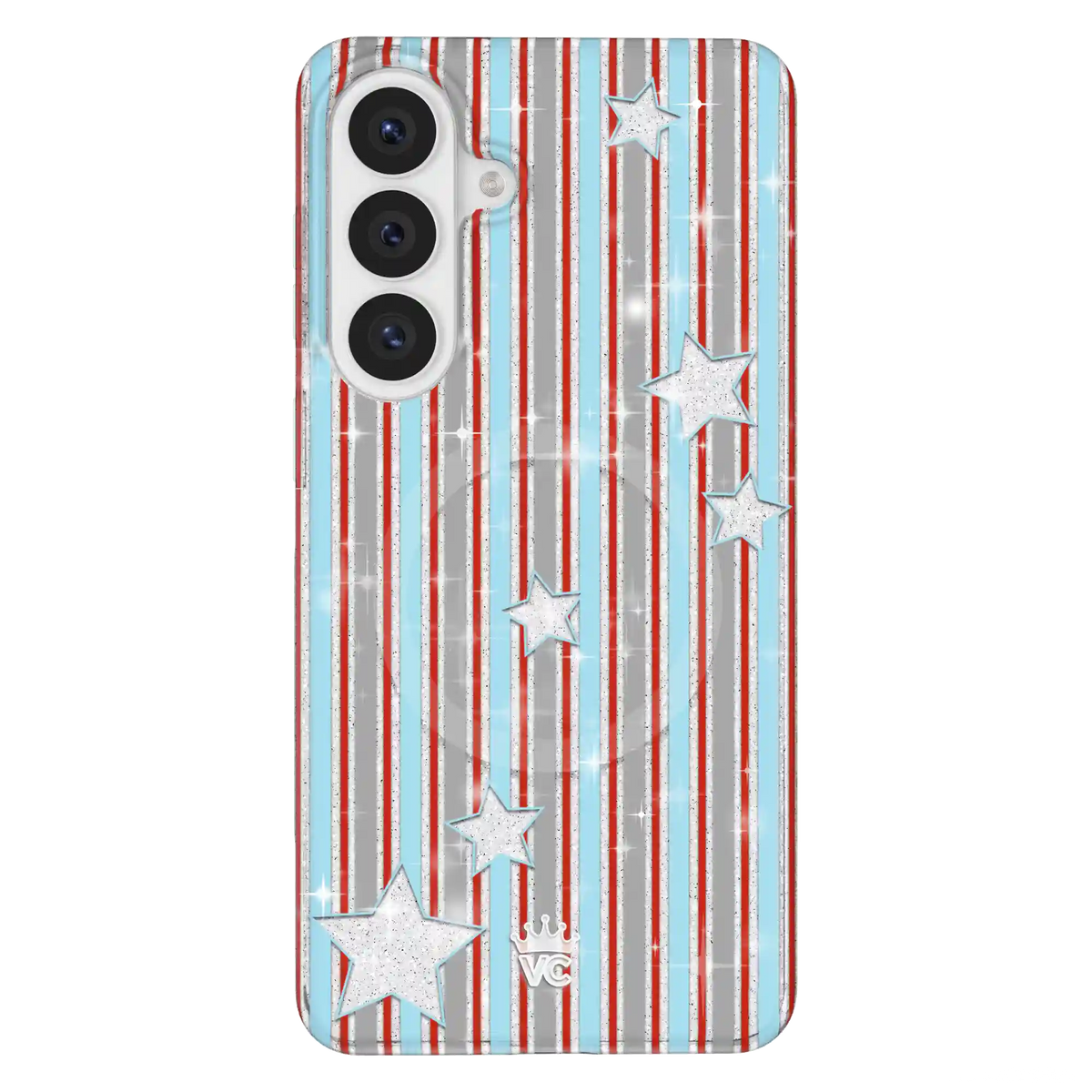 Stars & Stripes Glitter Samsung Case