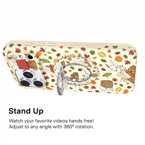 Snoopy Autumn Leaves MagSafe Grip Ring