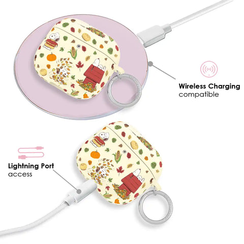 Snoopy Autumn Leaves AirPod Case