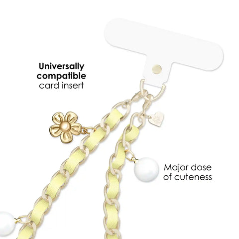 Spring Dreams Leather Chain Phone Charm