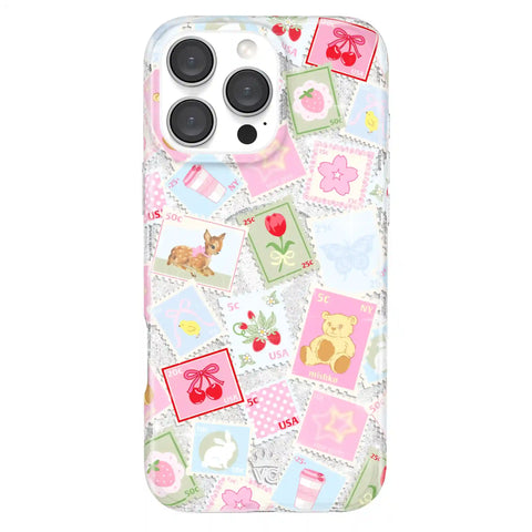 Spring Whimsy Stamps Glitter iPhone Case