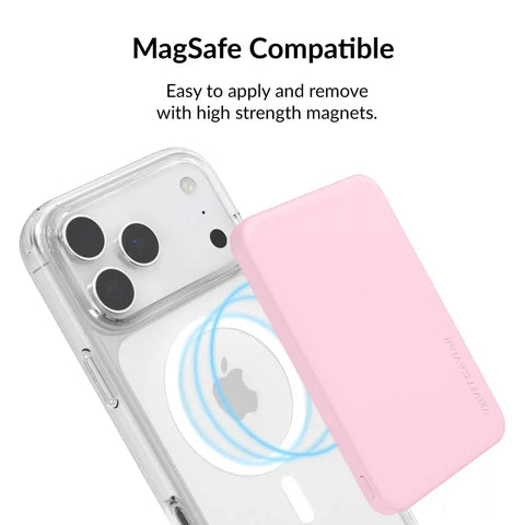 Strawberry Milk Slim Portable MagSafe Charger Power Pack