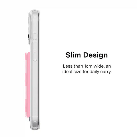 Pink Vibe Checkered Magsafe Wallet