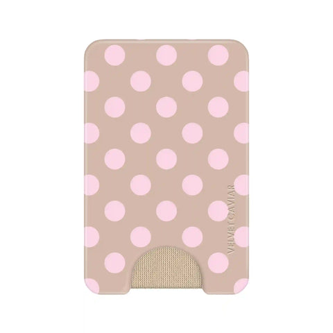 Brown Sugar Polka Dot MagSafe Wallet