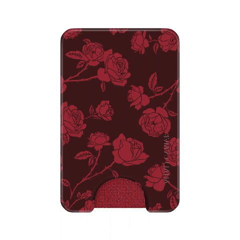 Dark Cherry Floral MagSafe Wallet