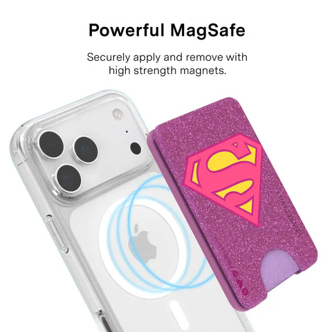 Supergirl Stardust Glitter MagSafe Wallet