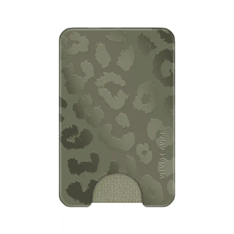 Olive Leopard MagSafe Wallet