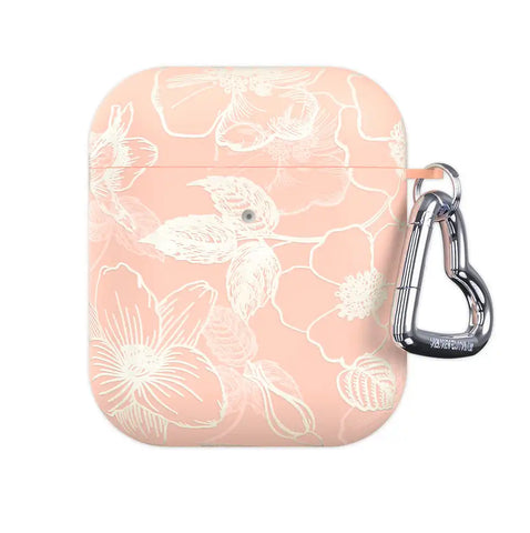 Peach Blossom Floral AirPod Case