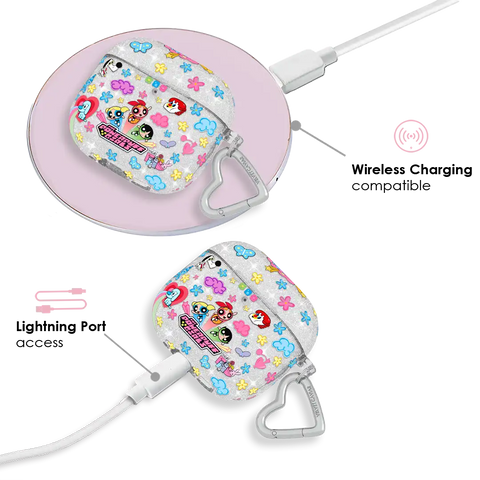 The Powerpuff Girls Girl Power Glitter AirPod Case