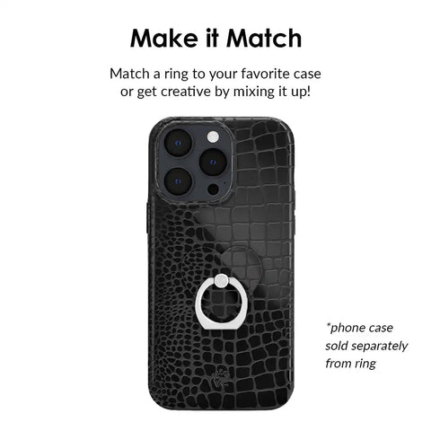 Black Croc Phone Ring