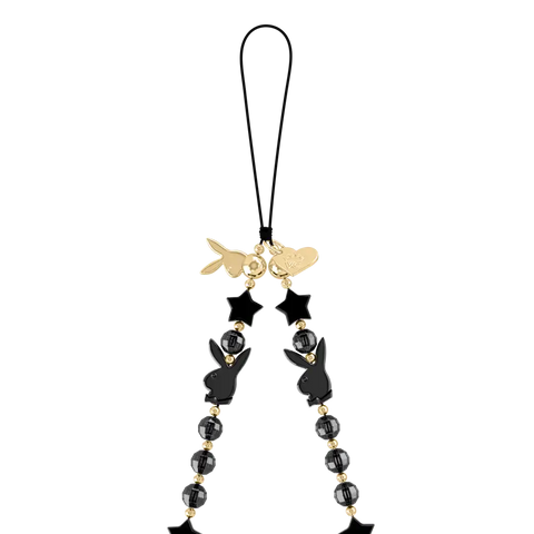 Playboy Black Bunny Phone Charm