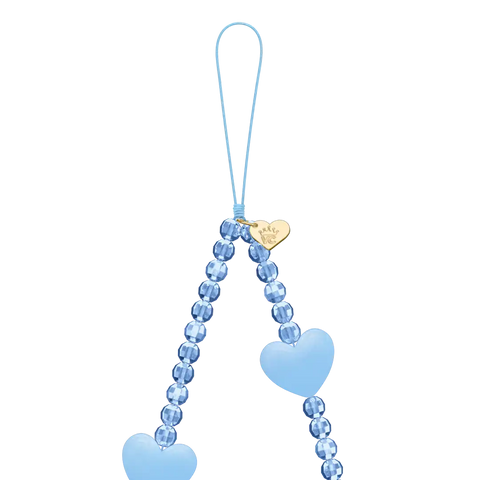 Blue Heart Phone Charm