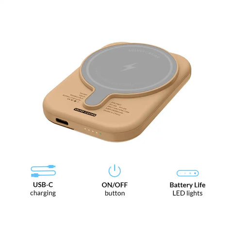 Caramel Cow Portable MagSafe Charger Power Pack