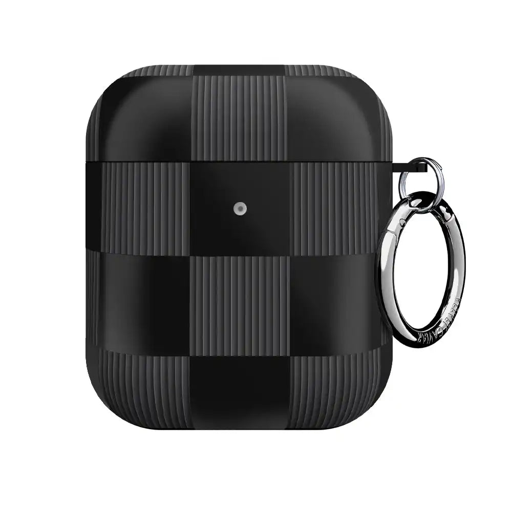 Noir Vibe Checkered AirPod Case