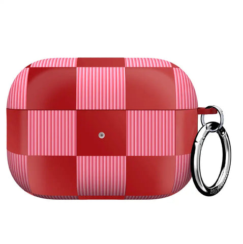 Rose Vibe Checkered AirPod Case
