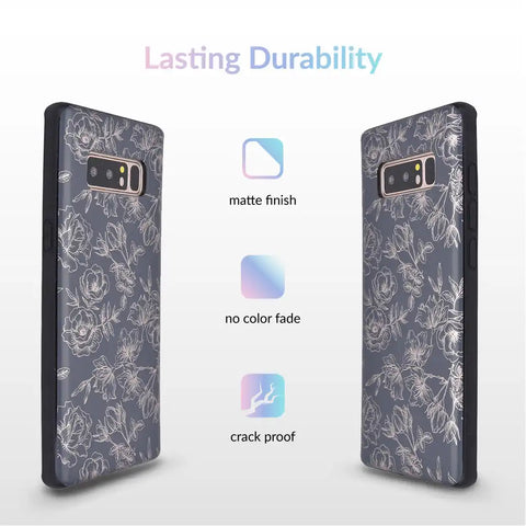Floral Rose Gold Chrome Samsung Galaxy Case