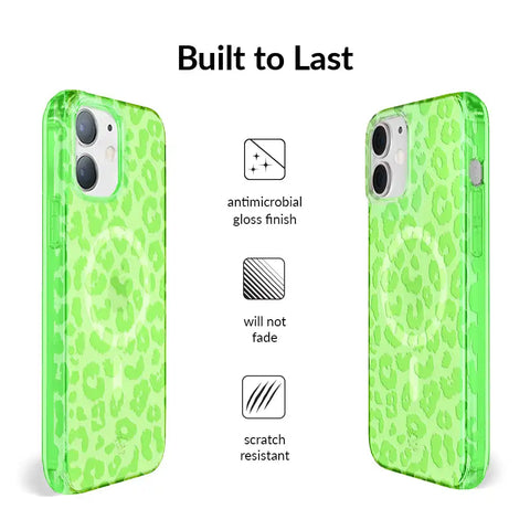 Key Lime Leopard iPhone Case