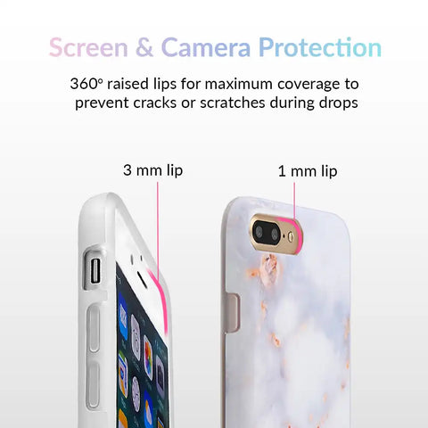 Gray Clouds Marble iPhone Case