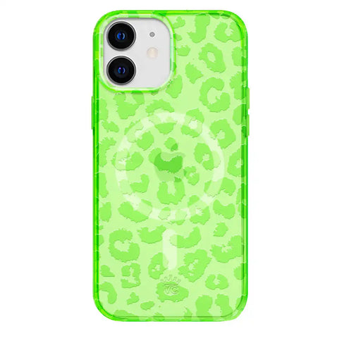 Key Lime Leopard iPhone Case