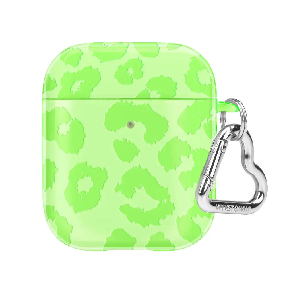 Key Lime Leopard AirPod Case