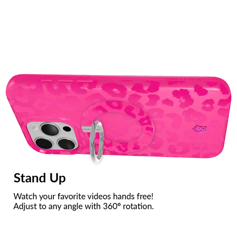 Even Hotter Pink Leopard MagSafe Grip Ring