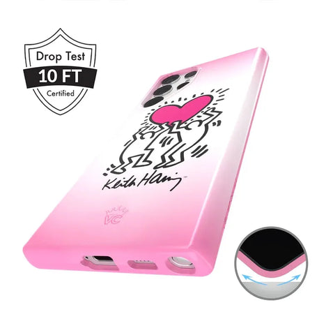 Keith Haring Pink Heart Samsung Case