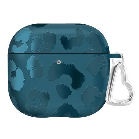Metallic Navy Leopard AirPod Case