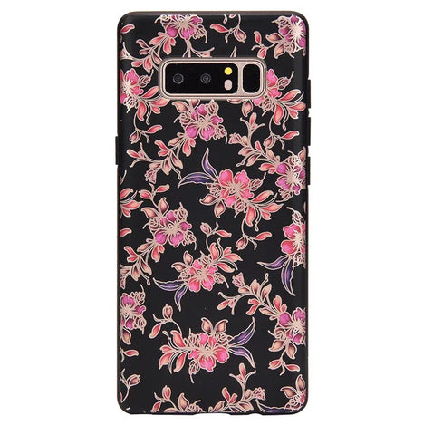 Midnight Floral Chrome Samsung Galaxy Case