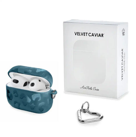 Metallic Navy Leopard AirPod Case