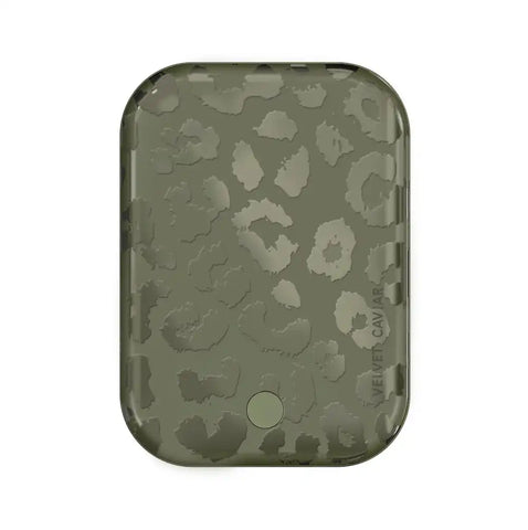 Olive Leopard Portable MagSafe Charger Power Pack