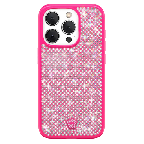 Hot Pink Caviar Crystals iPhone Case
