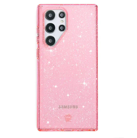 Pink Stardust Glitter Samsung Case