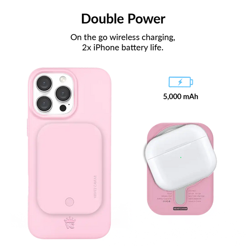 Strawberry Milk Portable MagSafe Charger Power Pack