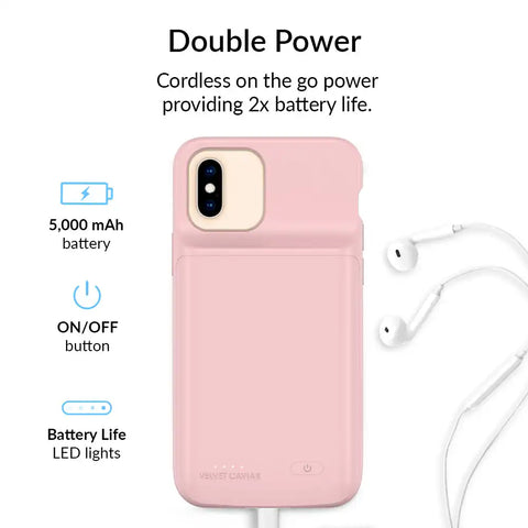 Pink iPhone Charging Case