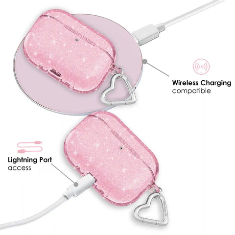 Pink Stardust Glitter AirPod Case