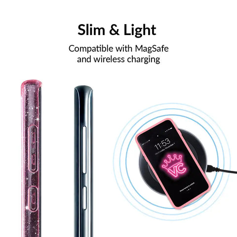 Pink Stardust Glitter Samsung Case