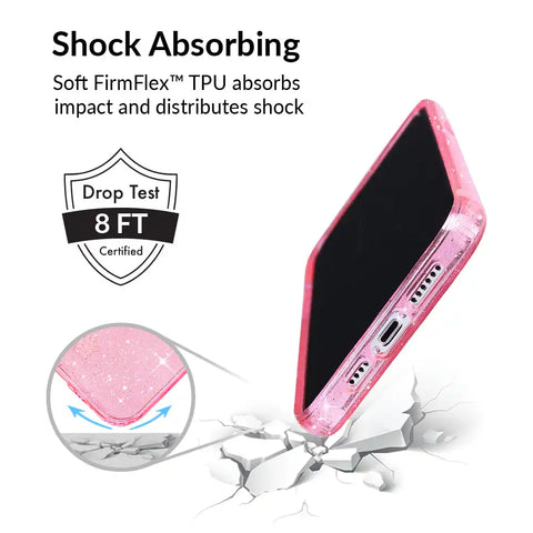 Pink Stardust Glitter iPhone Case