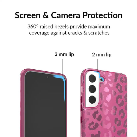 Pink Ruby Leopard Samsung Case