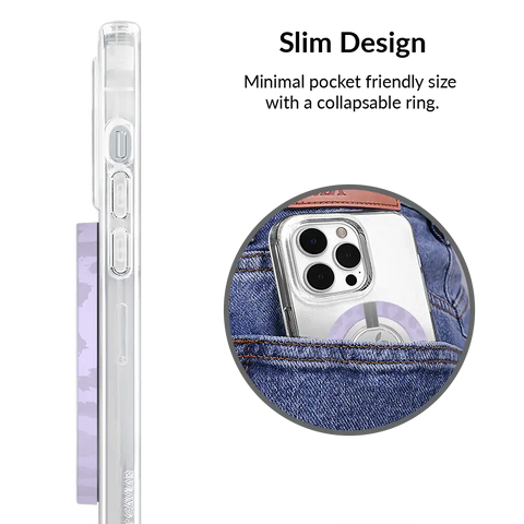 Lilac Leopard MagSafe Grip Ring