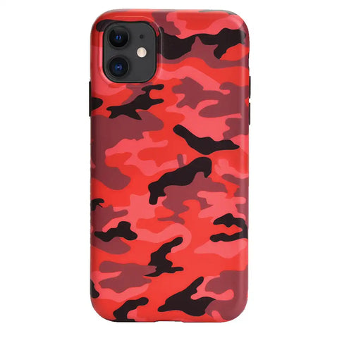 Red Camo iPhone Case