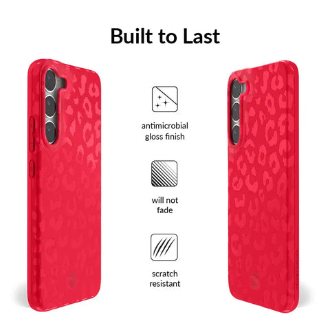 Red Hot Leopard Samsung Case