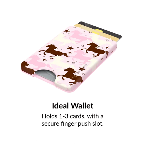 Pink Pony Glitter MagSafe Wallet