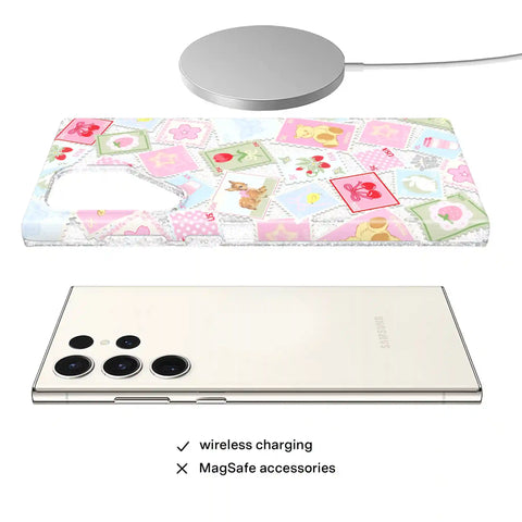 Spring Whimsy Stamps Glitter Samsung Case