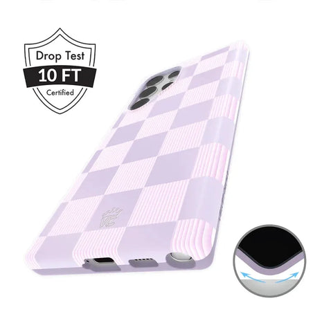 Lilac Vibe Checkered Samsung Case