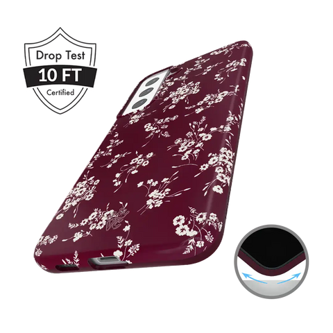 French Burgundy Floral Samsung Case