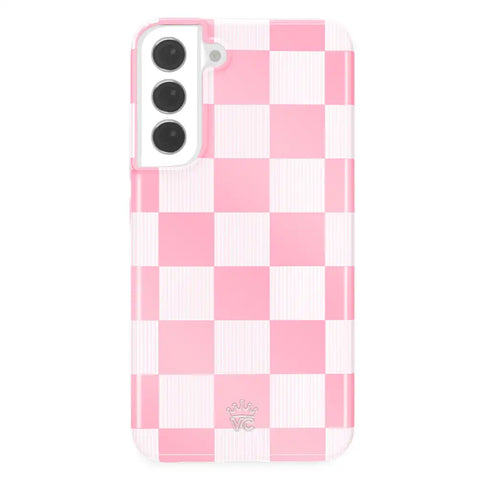 Pink Vibe Checkered Samsung Case