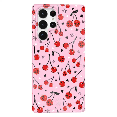 Sour Cherry Skulls Samsung Case
