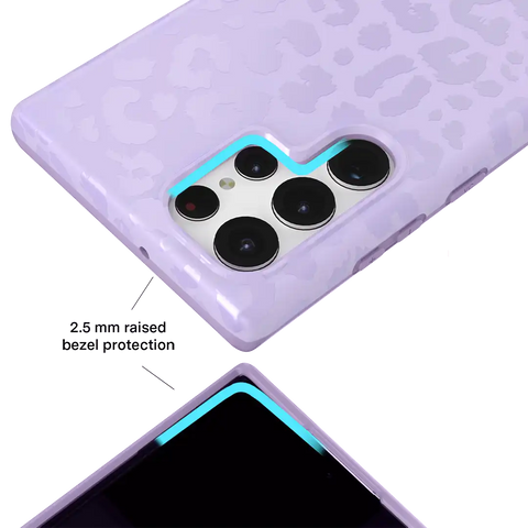 Lilac Leopard Samsung Case