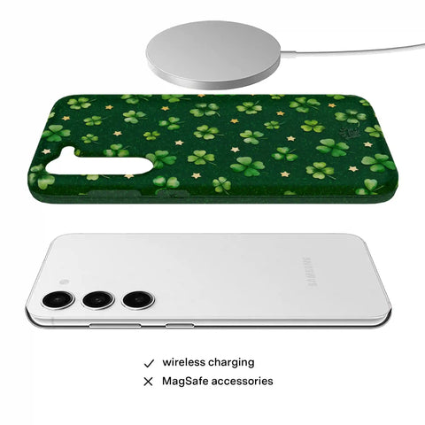 Lucky Clover Glitter Samsung Case